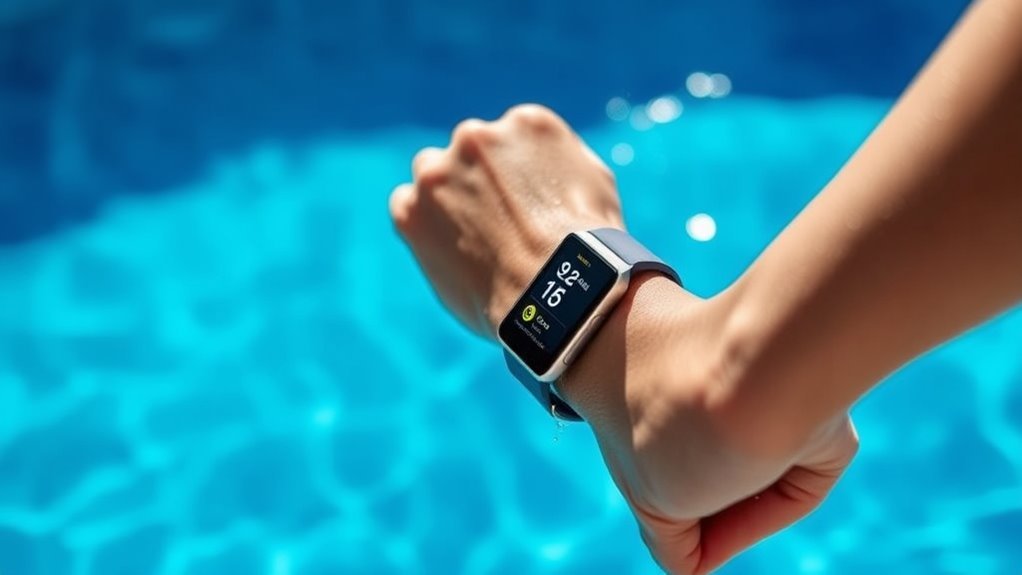 activate swim tracking mode