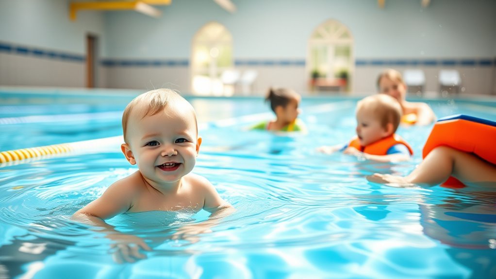age appropriate swimming milestones