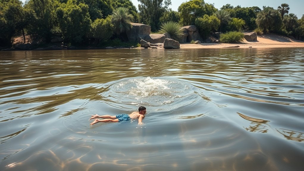 assess river currents carefully