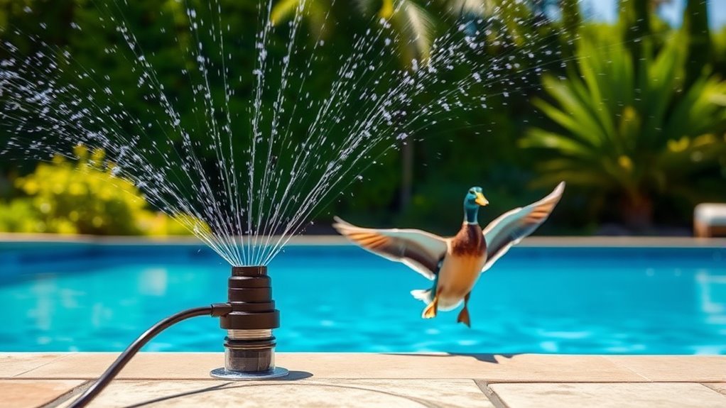 automatic water deterrent system