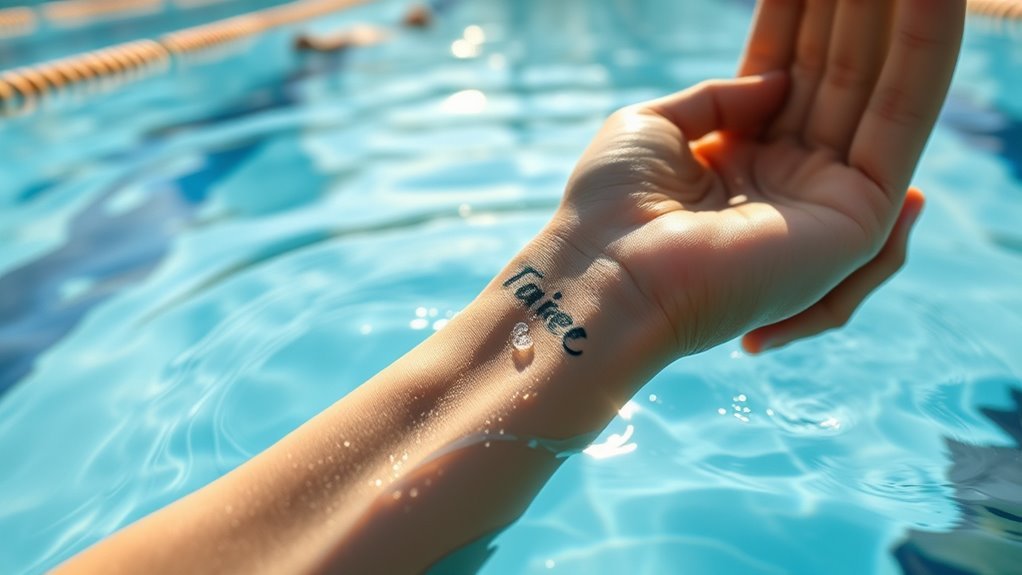 avoid swimming to protect ink