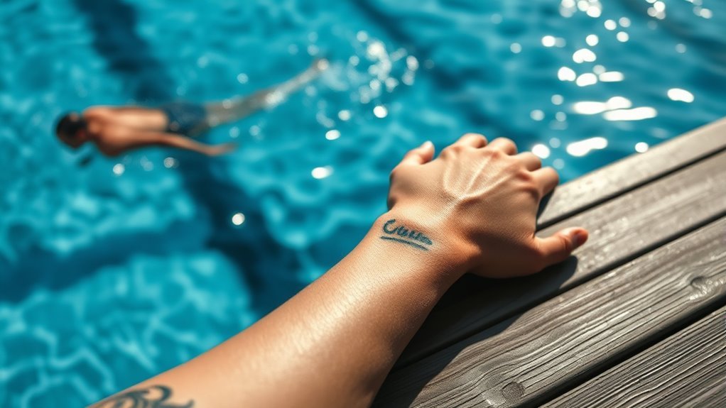 avoid swimming until healed