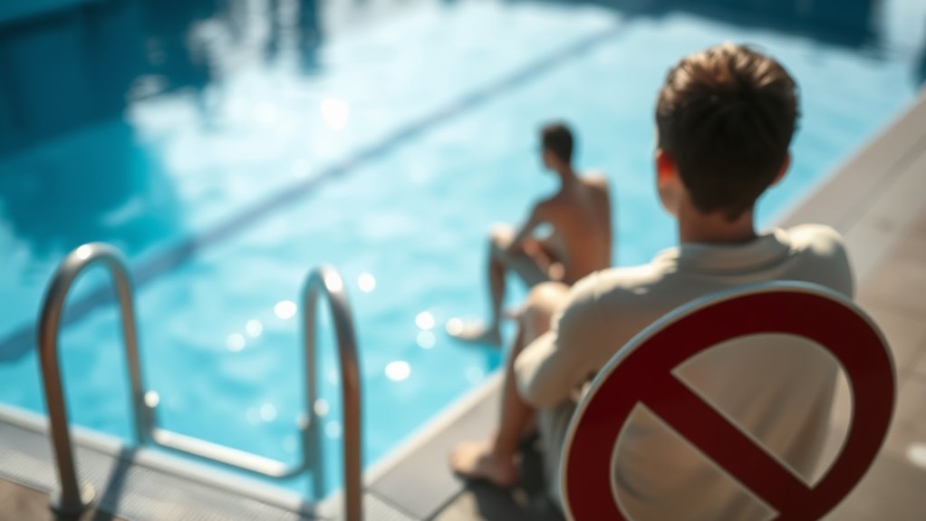 avoid swimming when symptoms worsen