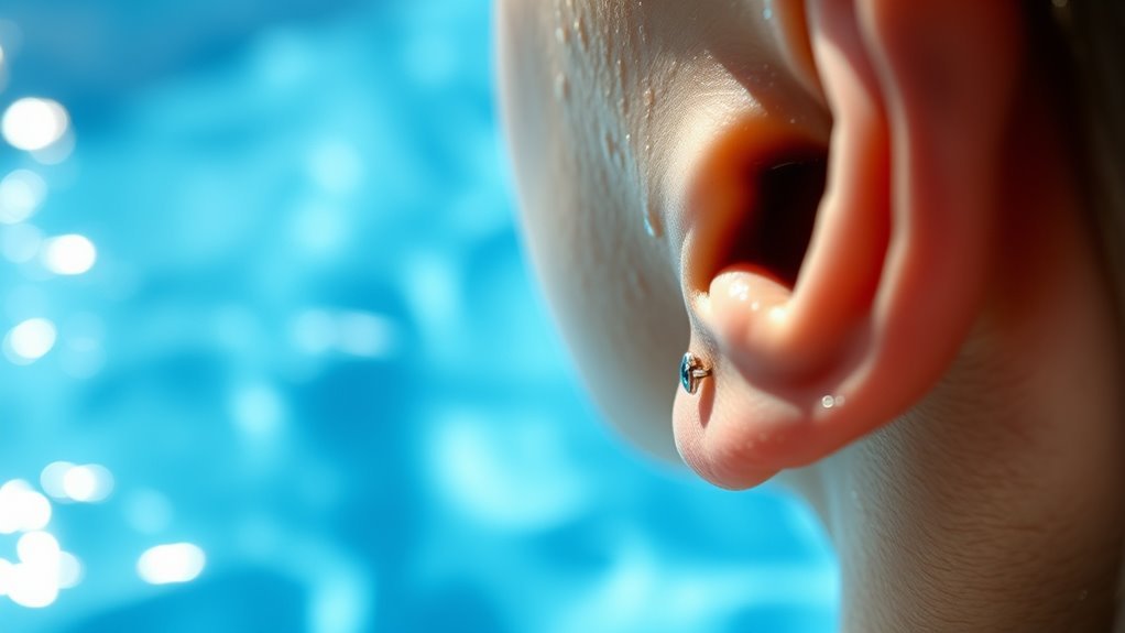 avoid swimming with fresh piercings