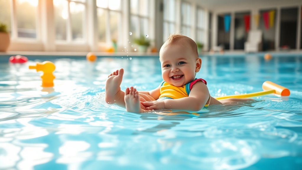 baby swimming lesson timing