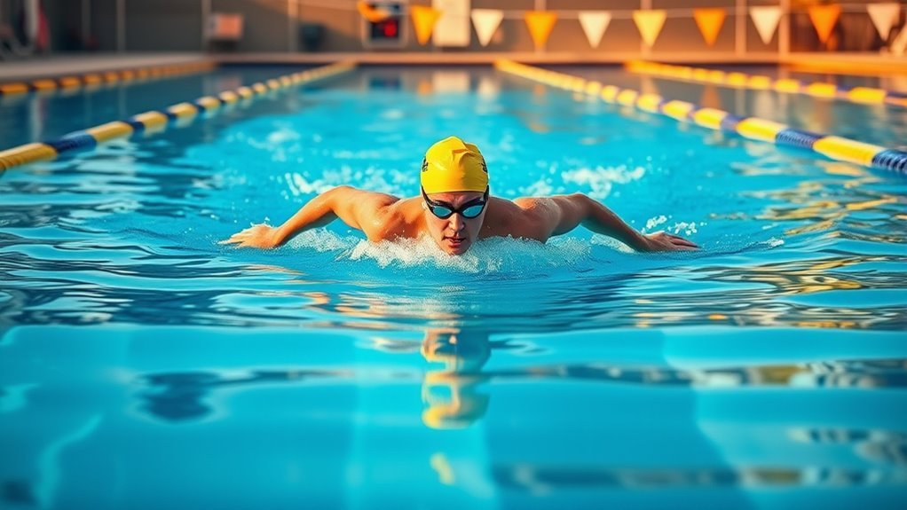 beginners mile swim time