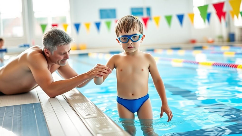 building swimming skills steadily