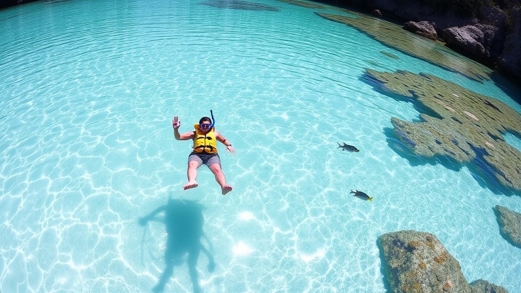 calm shallow sheltered waters