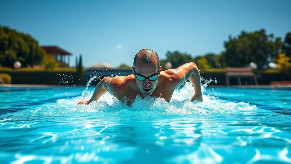 calories burned during swimming