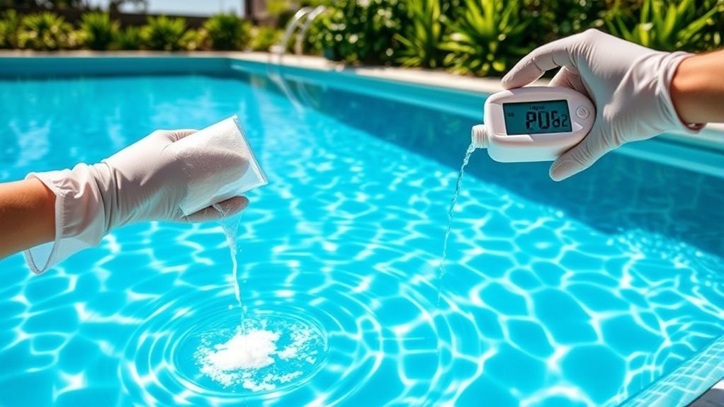 causes of elevated pool ph