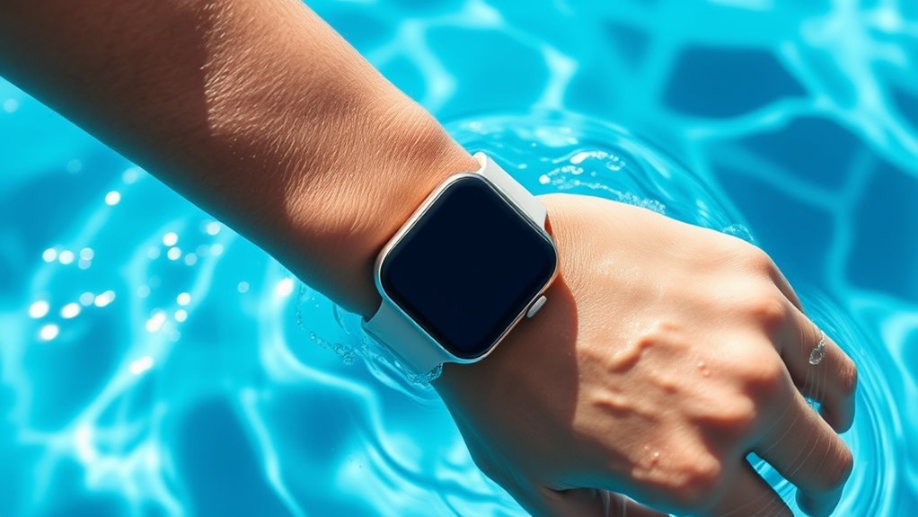 check water resistance before swimming