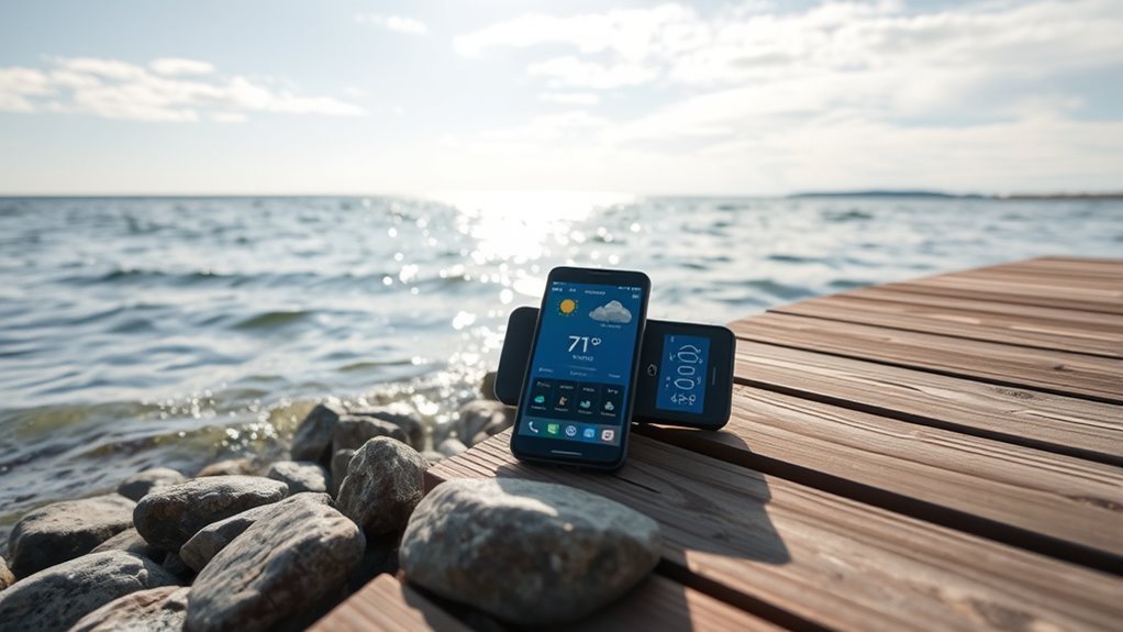 check weather before swimming