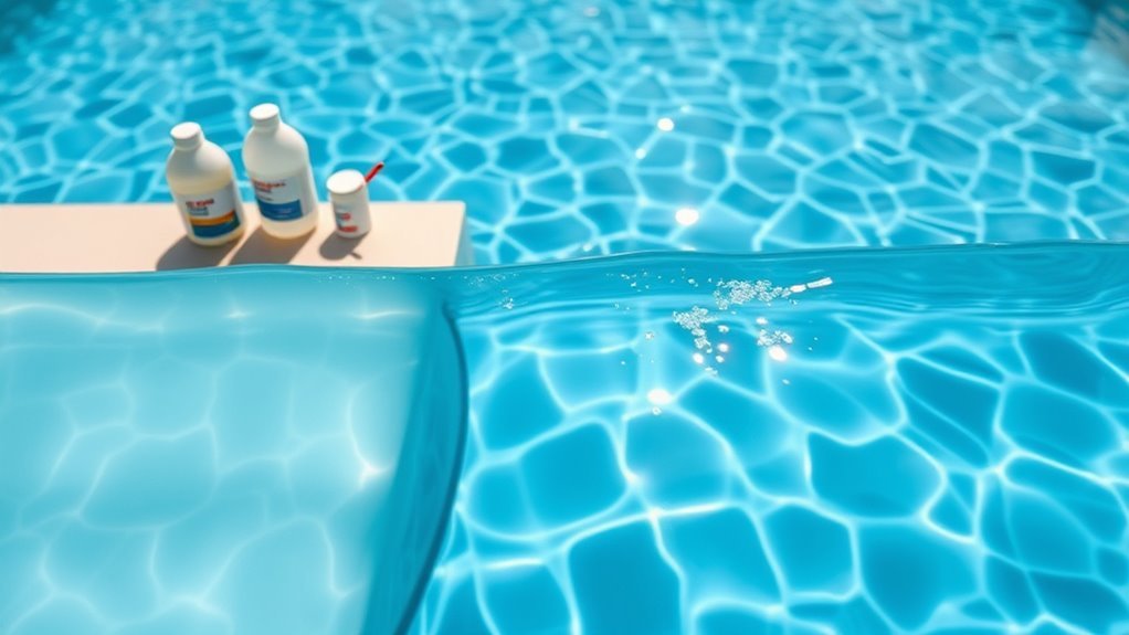 chemical balance maintains clarity