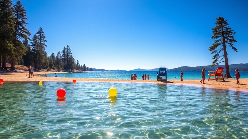 choose designated safe swimming zones