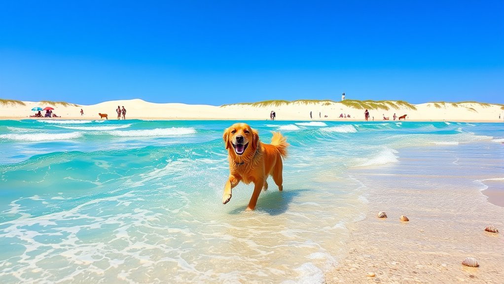 dog friendly beach swimming spots