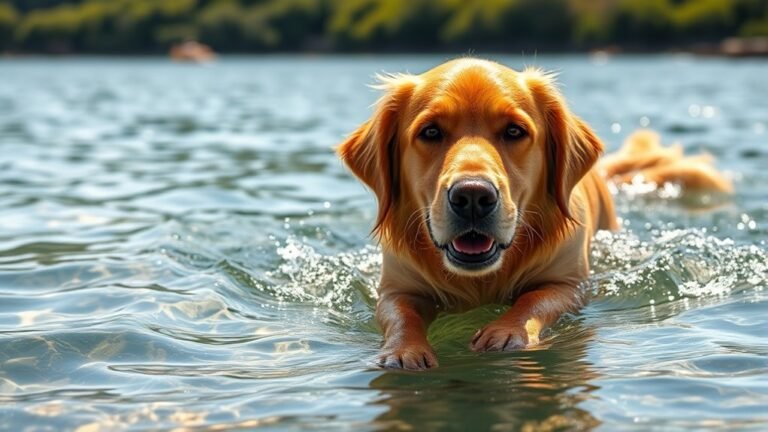 dogs instinctively swim naturally