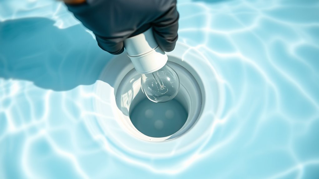 drain water from niche