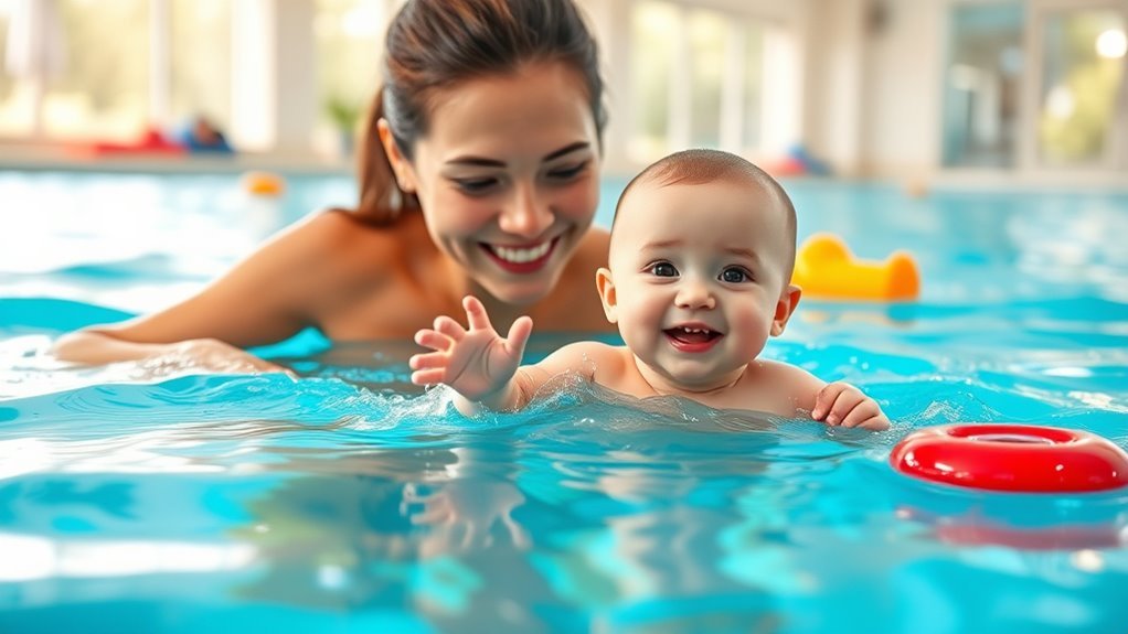 early swimming builds confidence