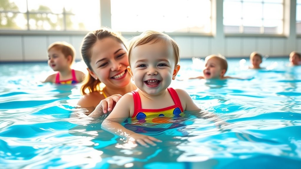 early swimming builds confidence