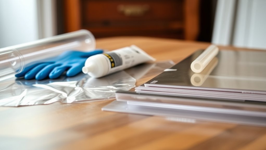 gather waterproofing materials efficiently