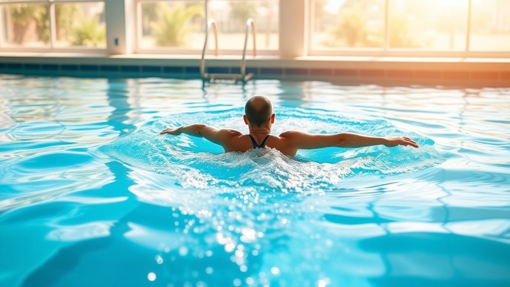 gentle aquatic hip exercise