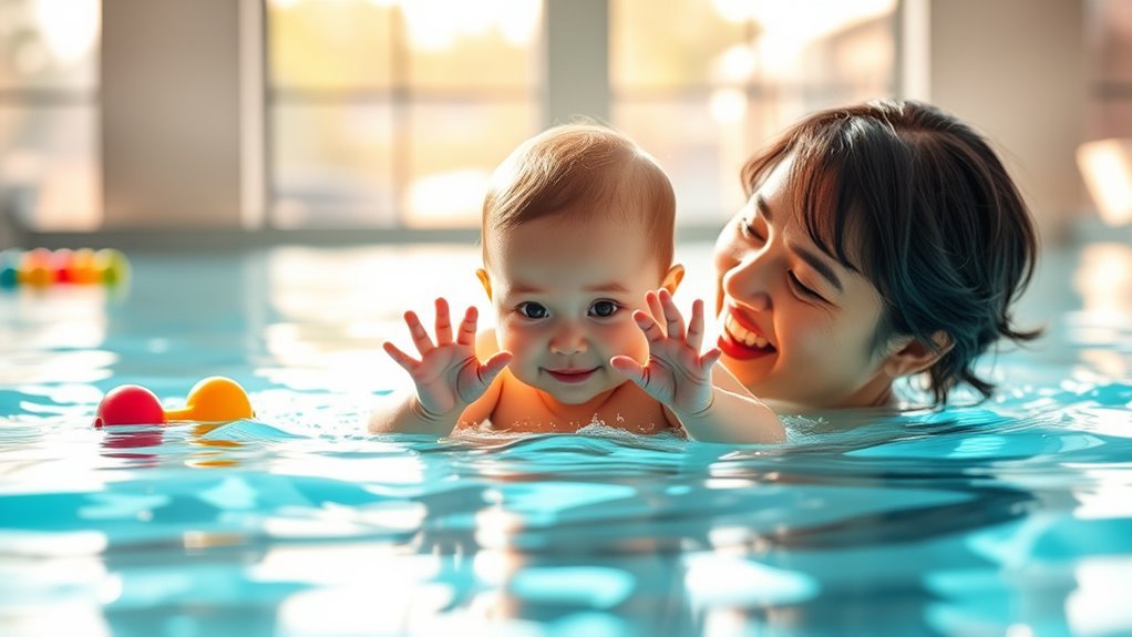 gradual water introduction and reassurance