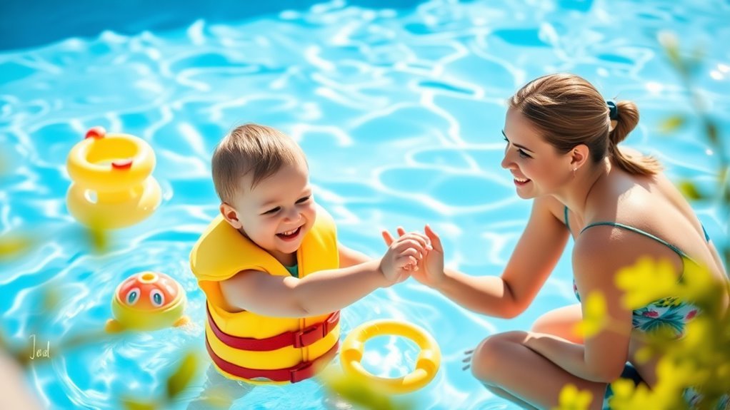 ideal age for swimming lessons