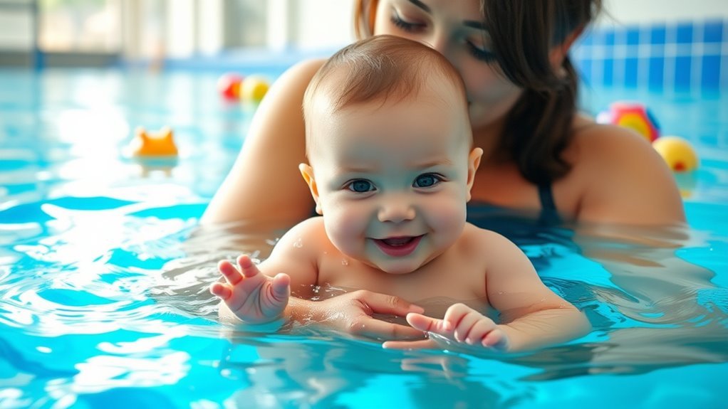 infant swimming benefits development