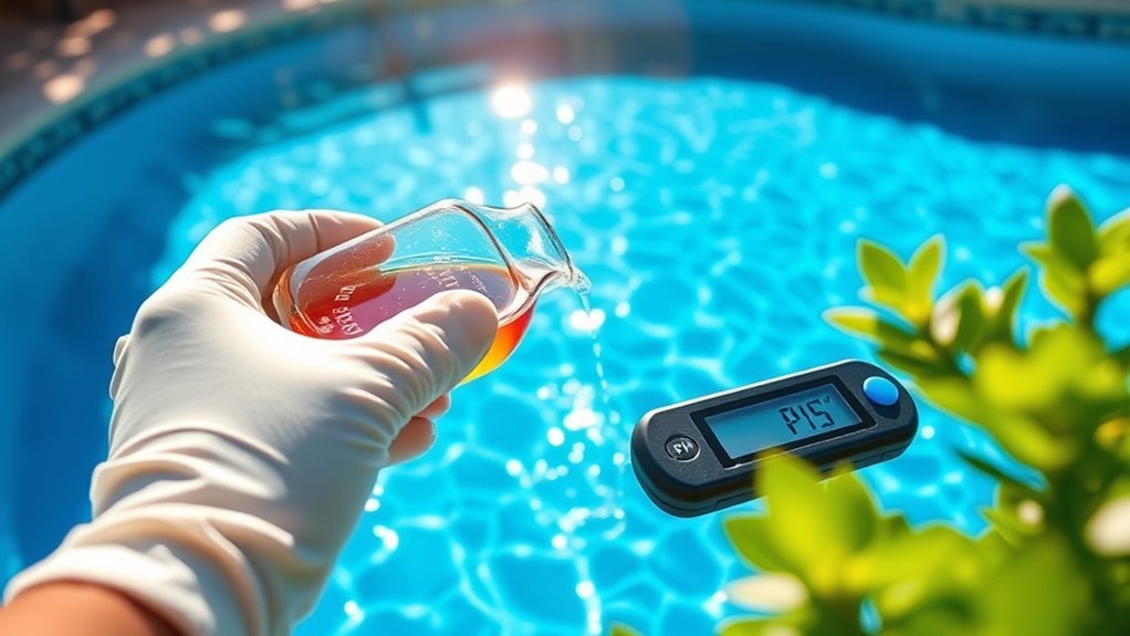 maintain balanced pool ph