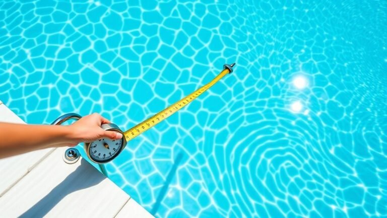 measuring pool depth accurately