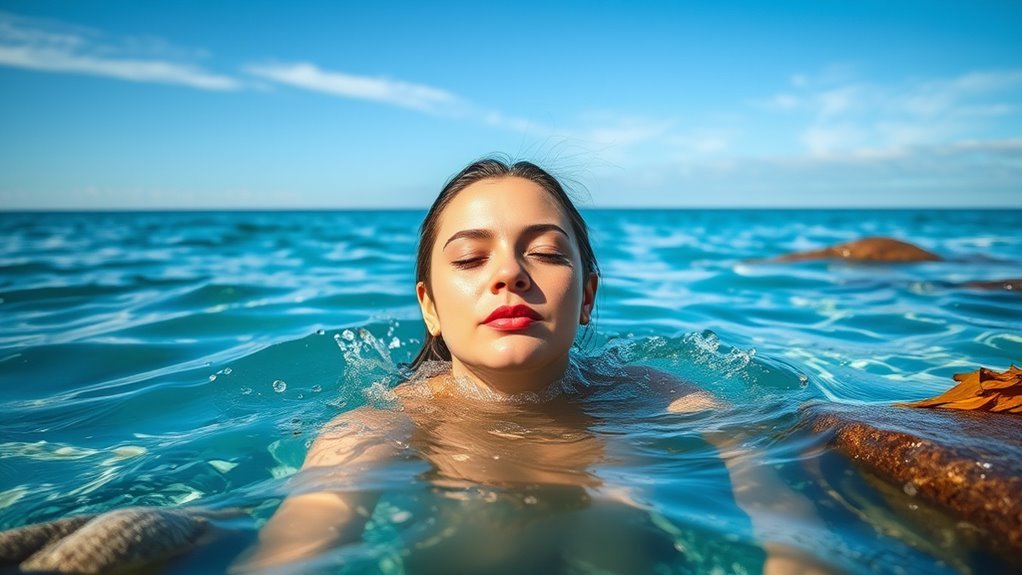 ocean swimming alleviates cold