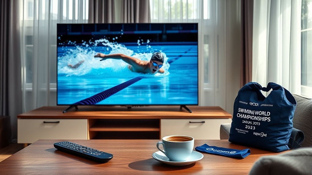 official broadcasters for swimming championships