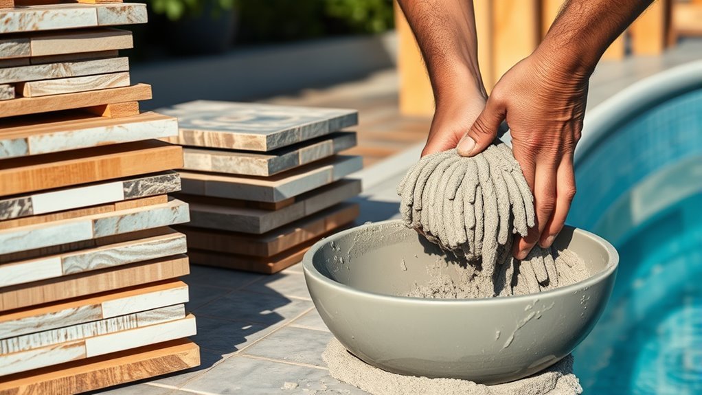 pool material and installation