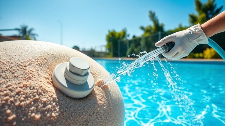 pool sand filter cleaning