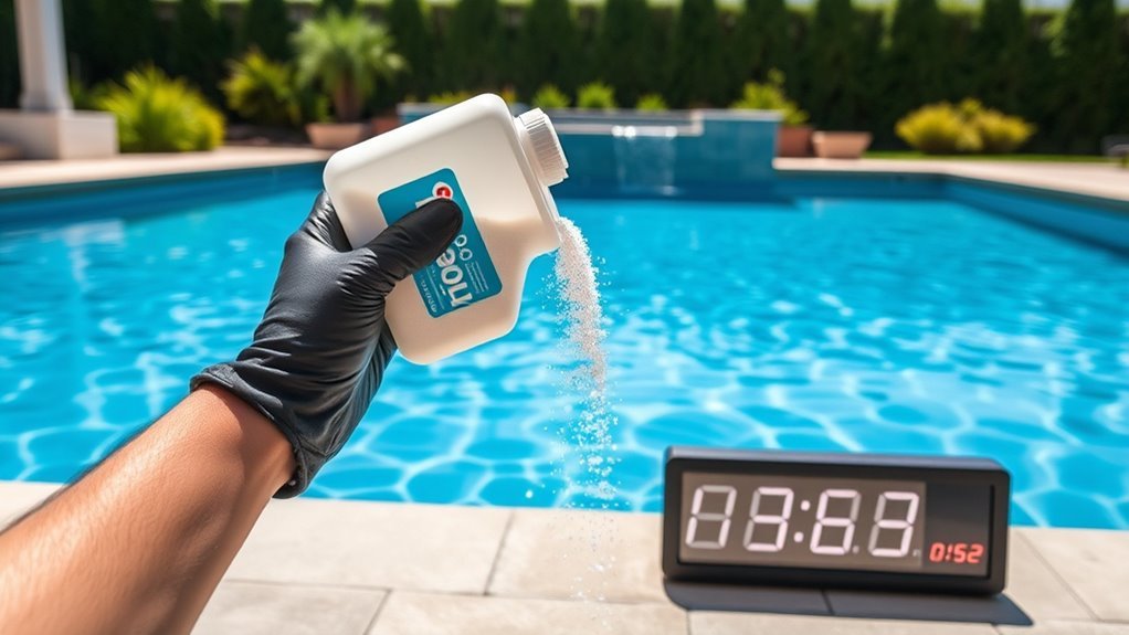 pool shock destroys contaminants