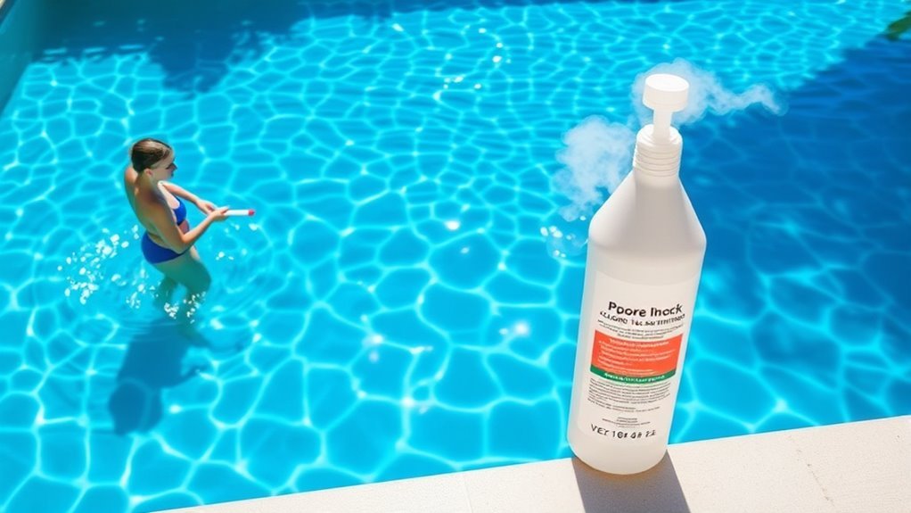 pool shock resets chemical balance