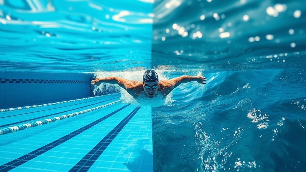 pool versus open water