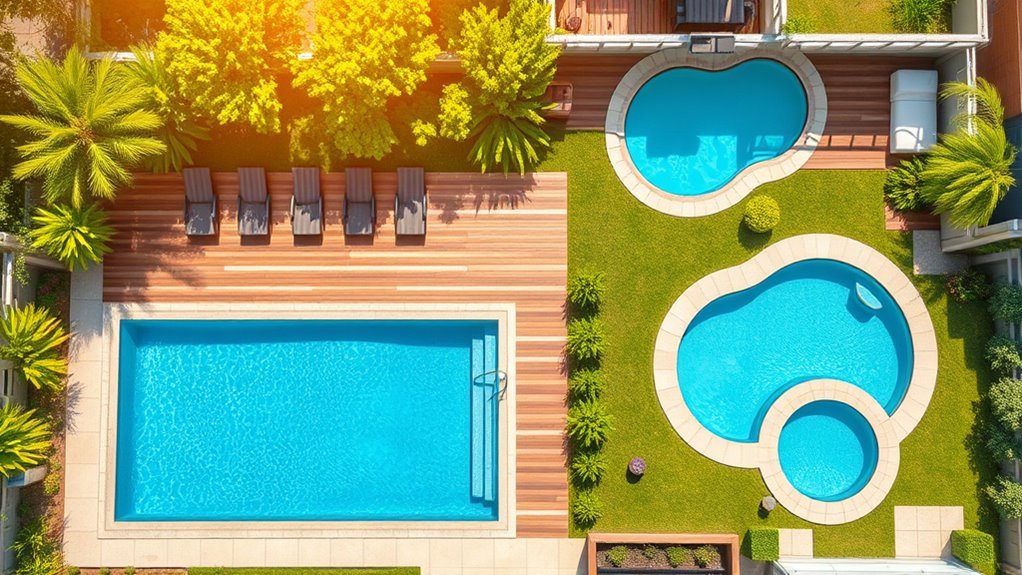 popular pool shape sizes