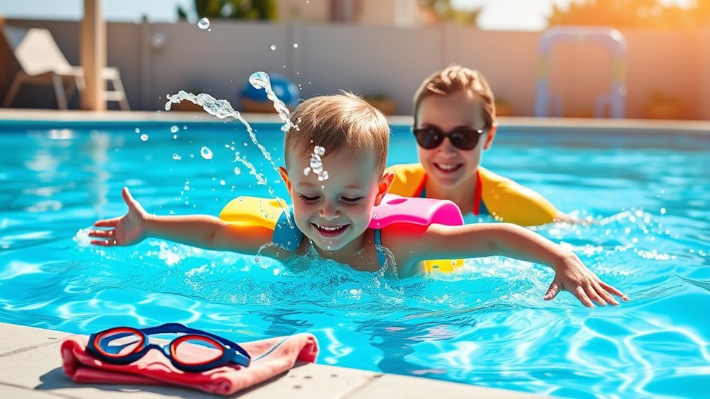 practice reinforces swimming skills