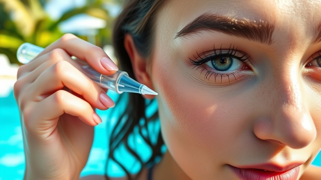 pre swim lash protection