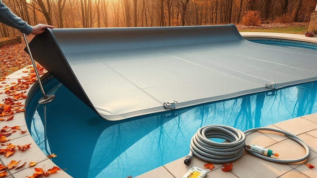 prepare pool for winter