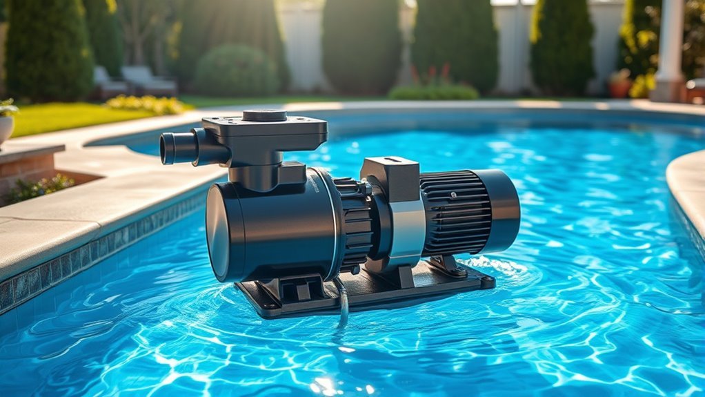 pump circulates and filters