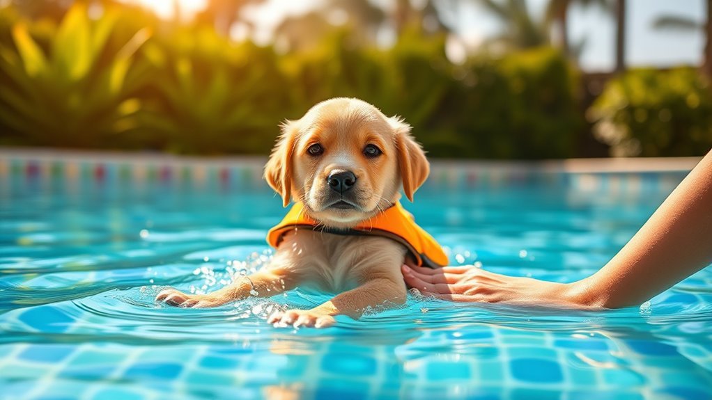 puppies swimming safety tips