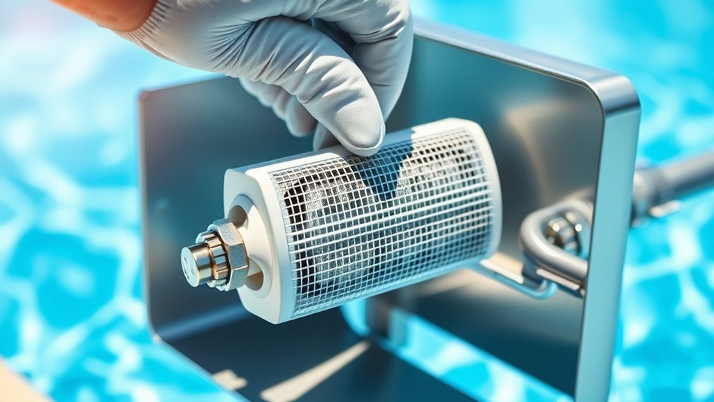 remove salt chlorinator carefully