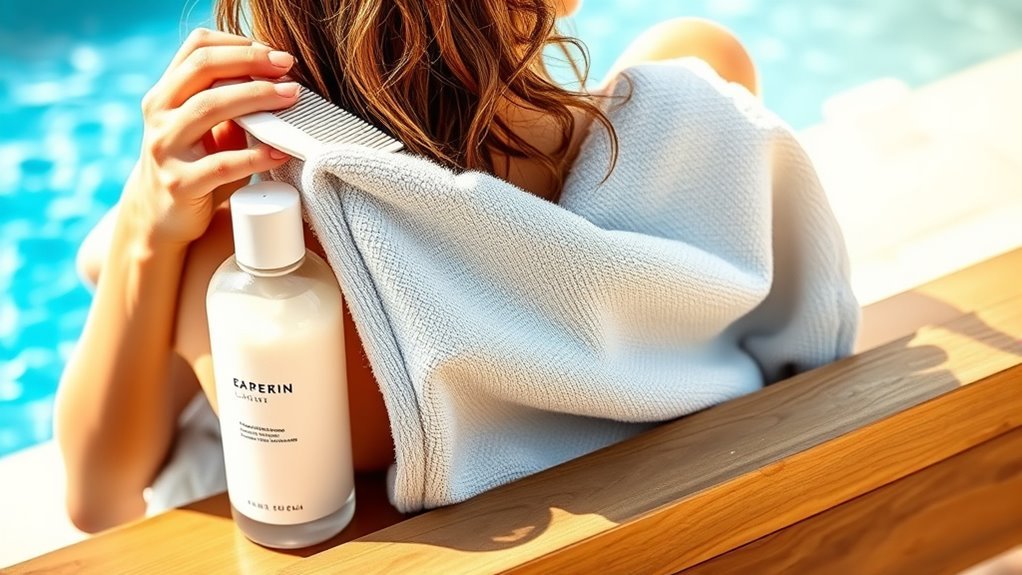 rinse gentle shampoo air dry