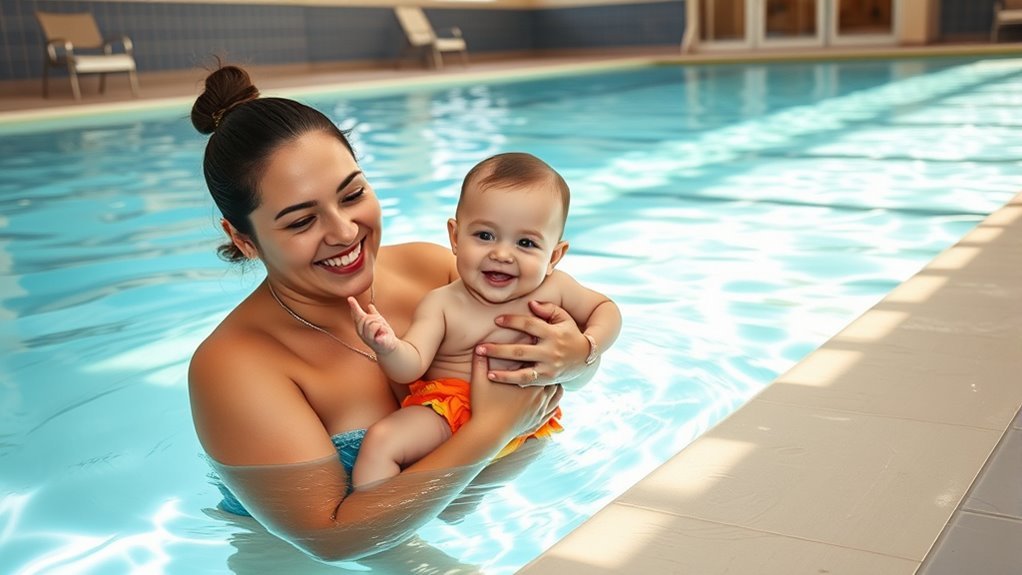 safe clean warm swimming