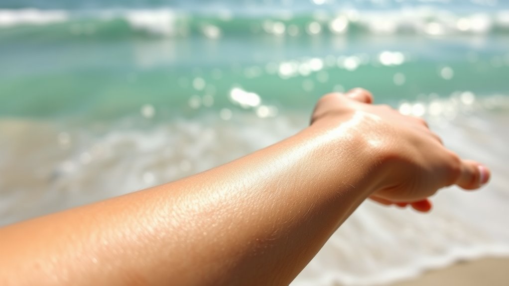 saltwater irritates healing skin
