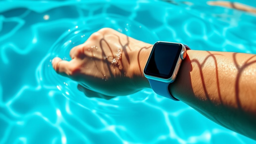 securely strap before swimming