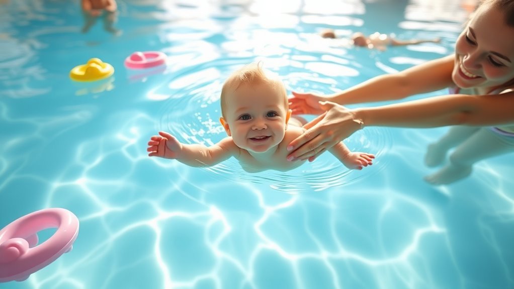 start infant water classes early