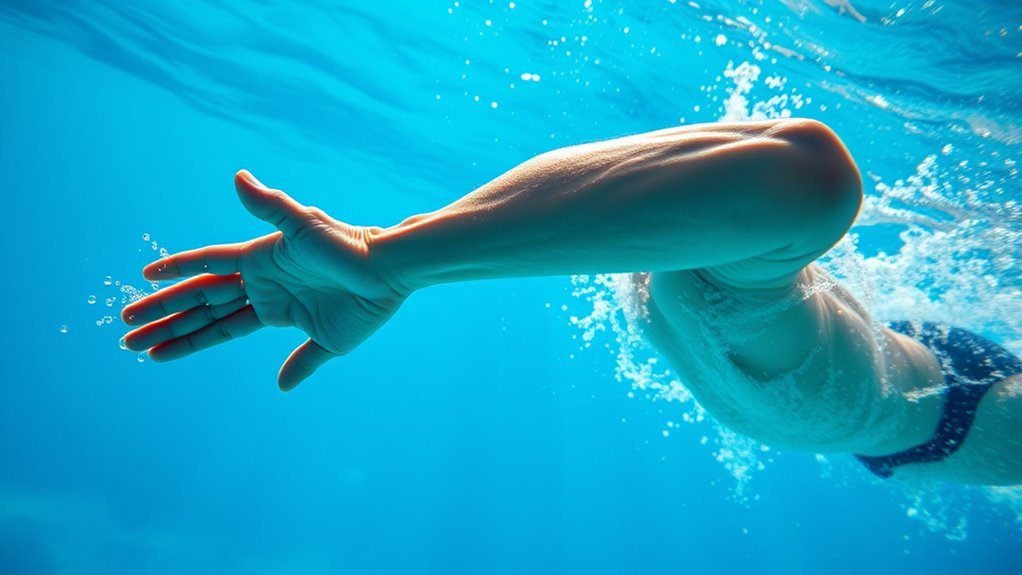 streamlined controlled swimming form